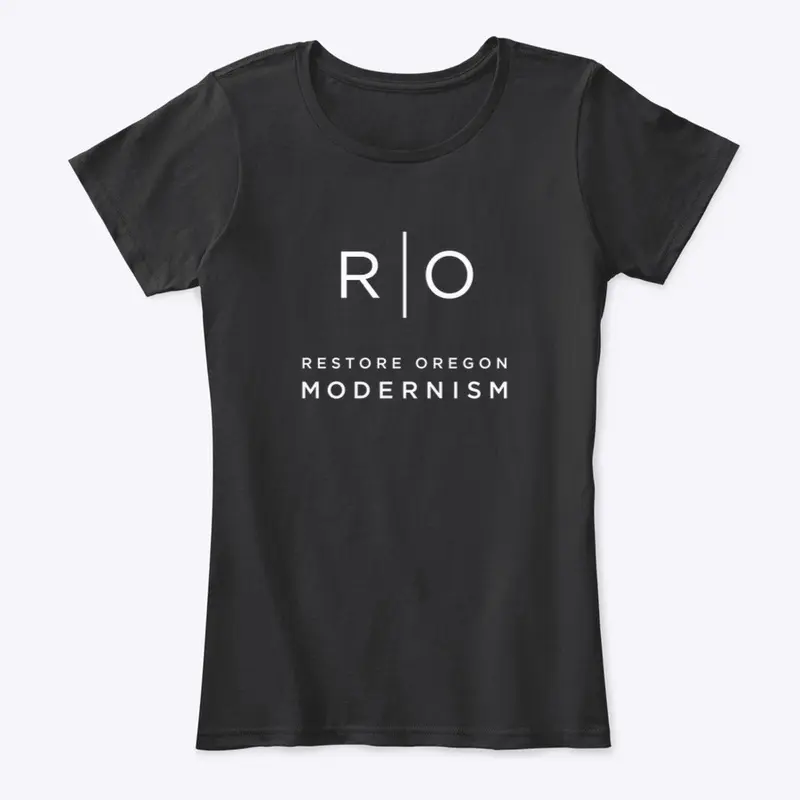 Restore Oregon Modernism - White Logo