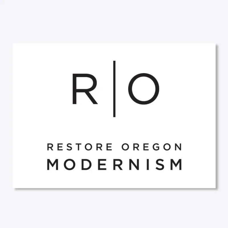 Restore Oregon Modernism - Black Logo