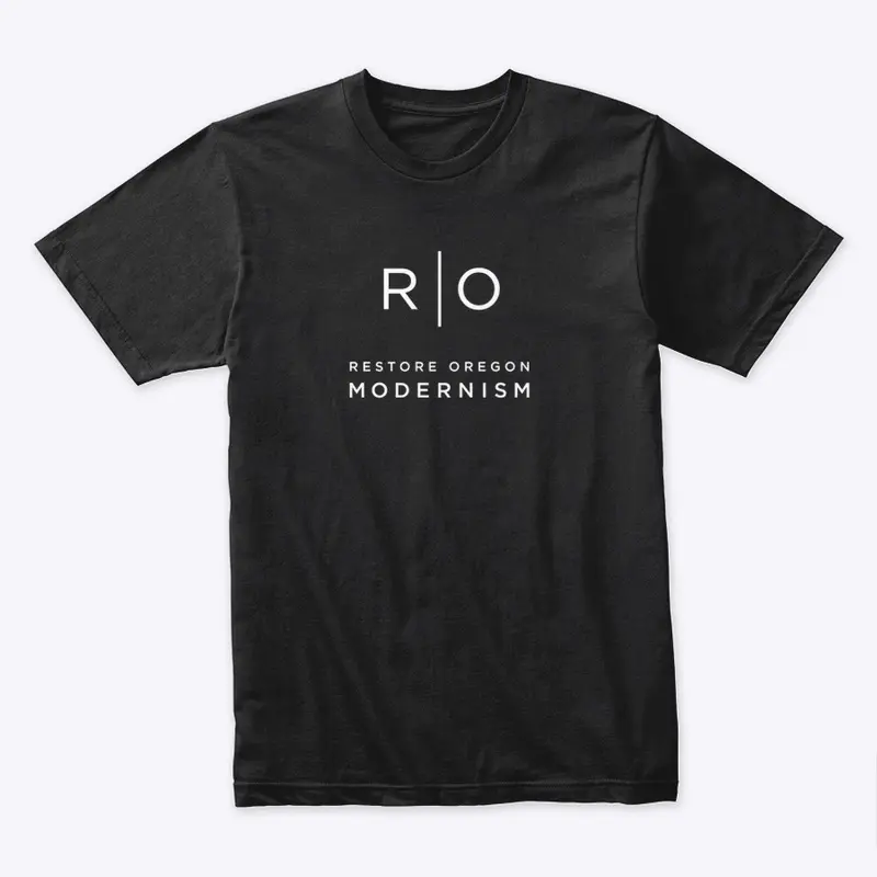 Restore Oregon Modernism - White Logo